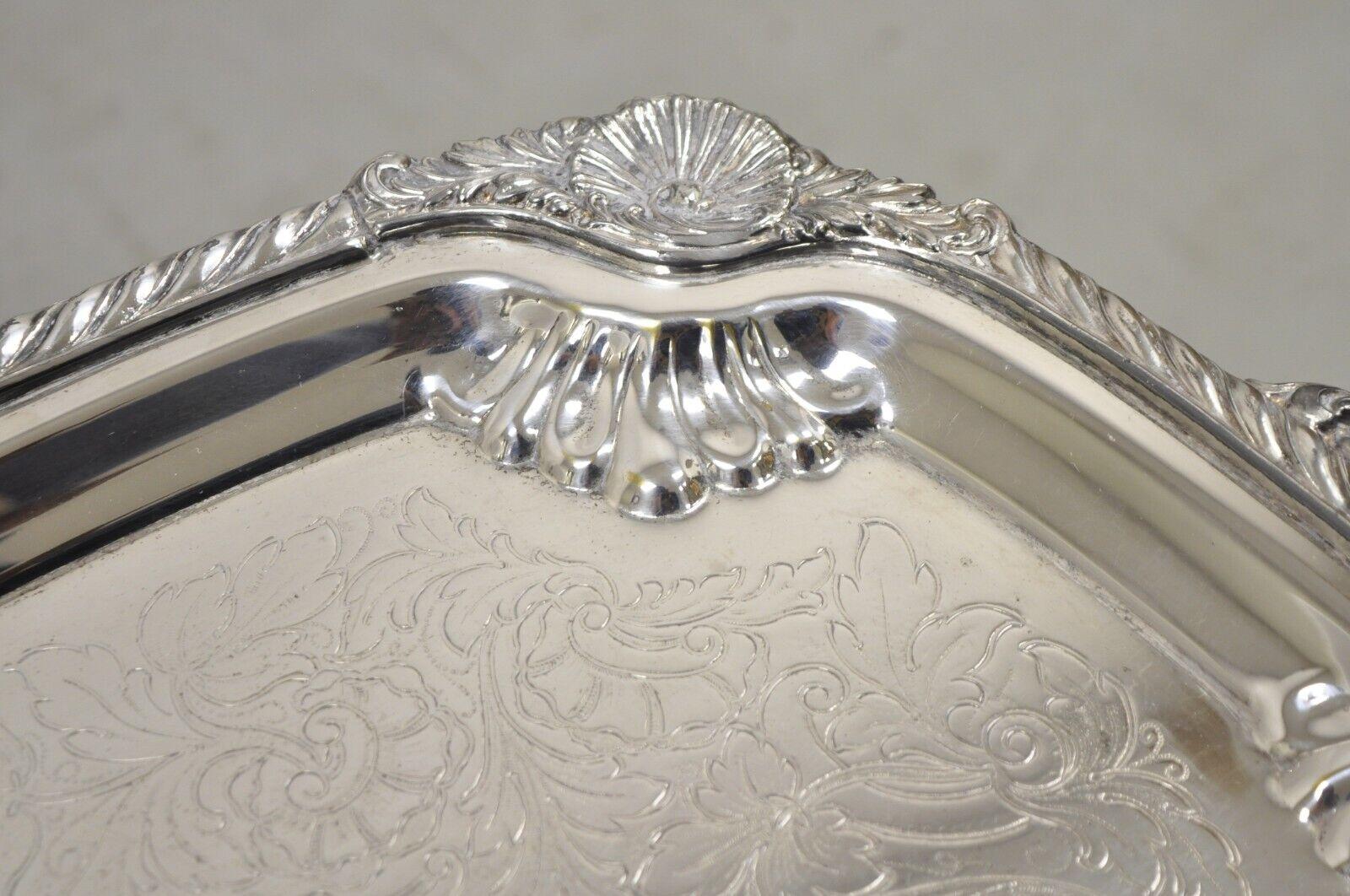 Vintage FB Rogers Silver Co 7737 Silver Plated Twin Handle Platter Tray 7