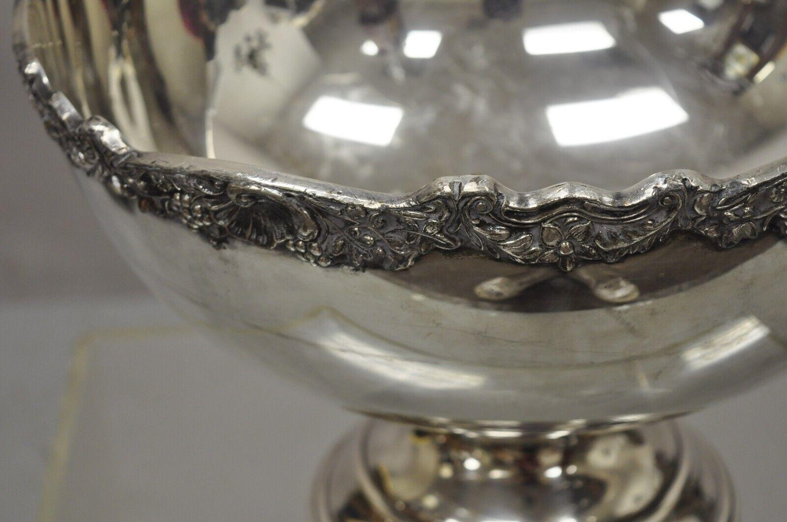 silver plated punch bowl