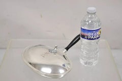 Vintage FB Rogers Silver Plated Silent Butler Krümelfänger w / Woodem Handle