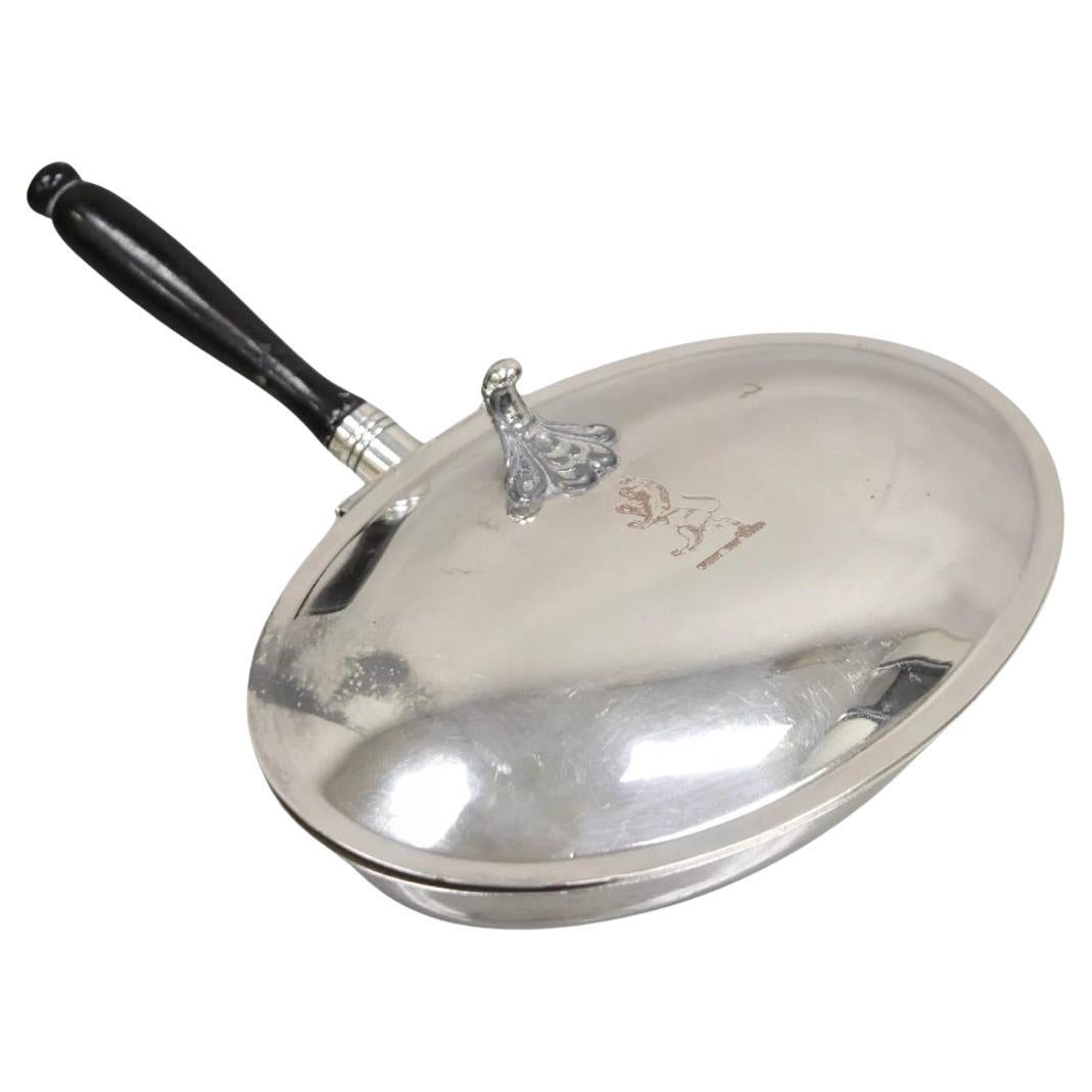 Recogemigas Silencioso FB Rogers Vintage Chapado en Plata con Mango de Madera