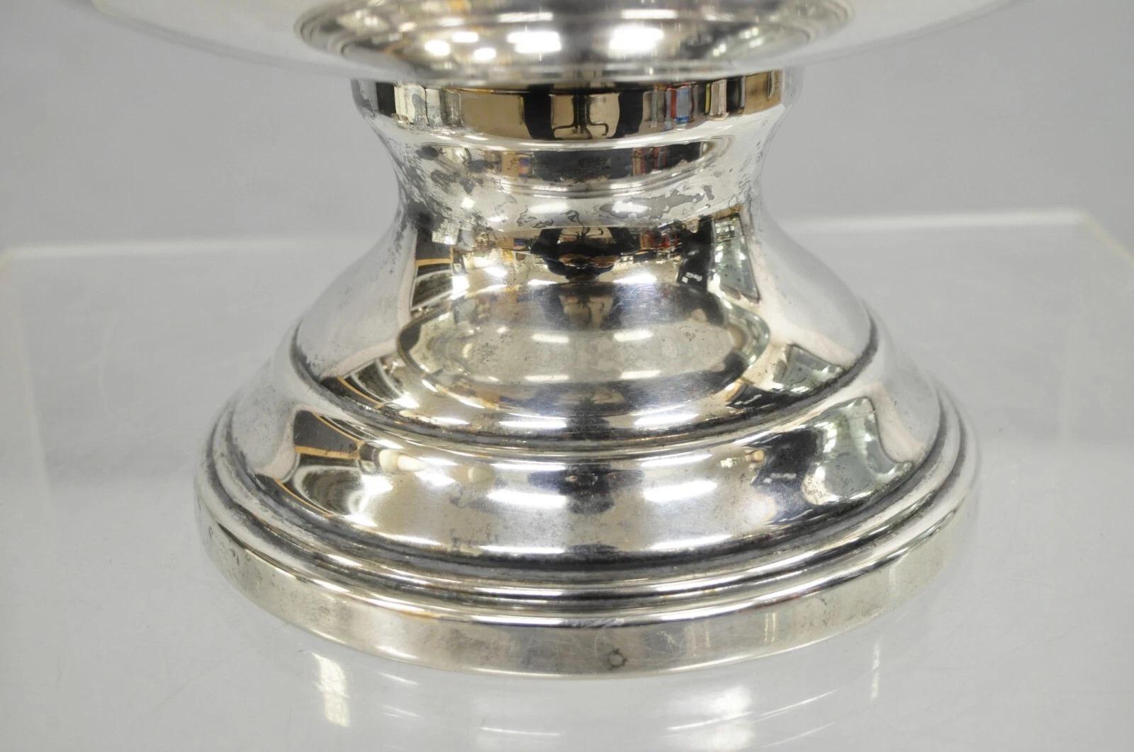 Vintage FB Rogers Silver Plated Victorian Style Punch Bowl Set w/ 10 Cups For Sale 6