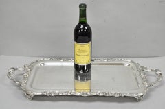 Vintage FB Rogers Victorian Silver Plated Narrow Serving Platter Bar Tray