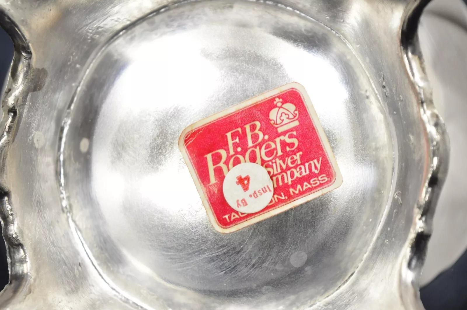 Service à thé victorien FB Rogers vintage avec pot basculant - 6 pièces en vente 4