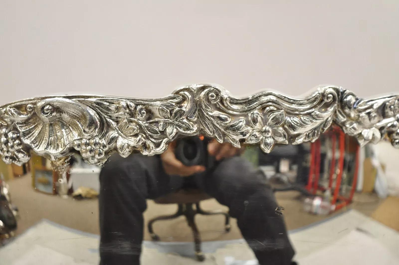 Vintage FB Rogers Victorian Style Silver Plated Large Pedestal Punch Bowl 7