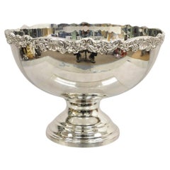 Vintage FB Rogers Victorian Style Silver Plated Large Pedestal Punch Bowl