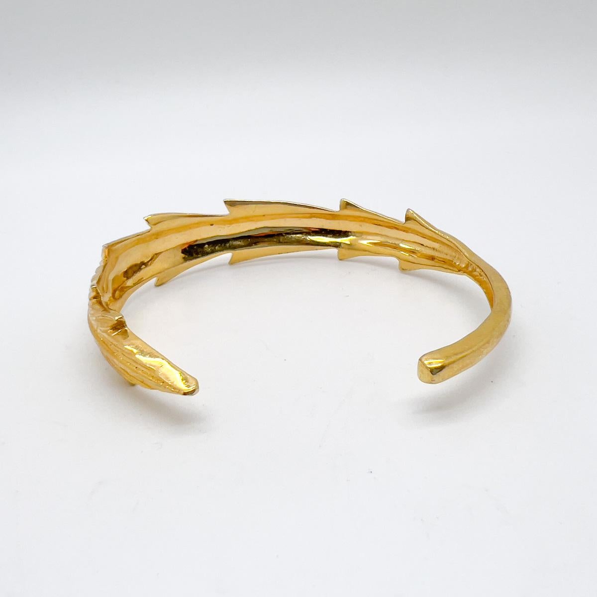 Women's Vintage Feather Torque Cuff 1990s