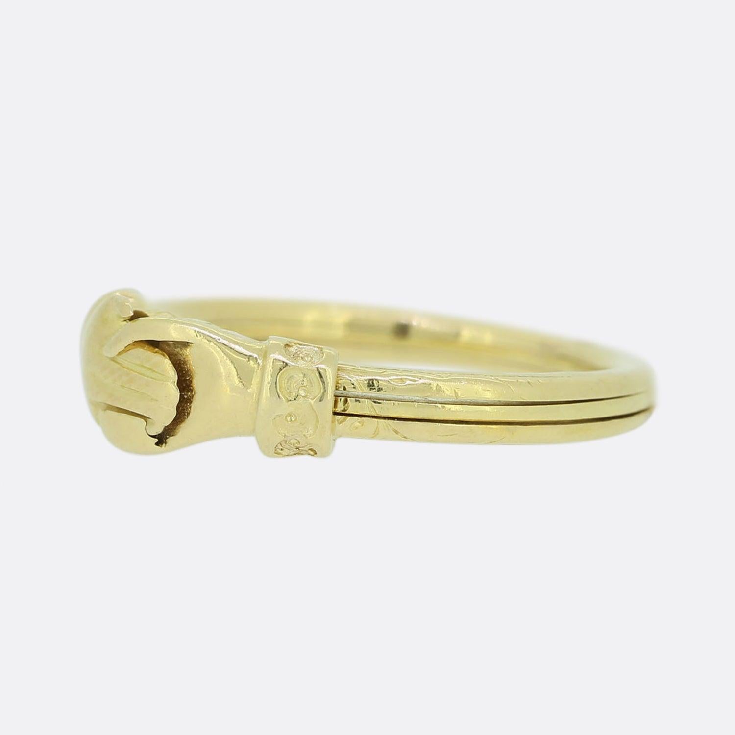 Women's Vintage Fede Gimmel Ring For Sale