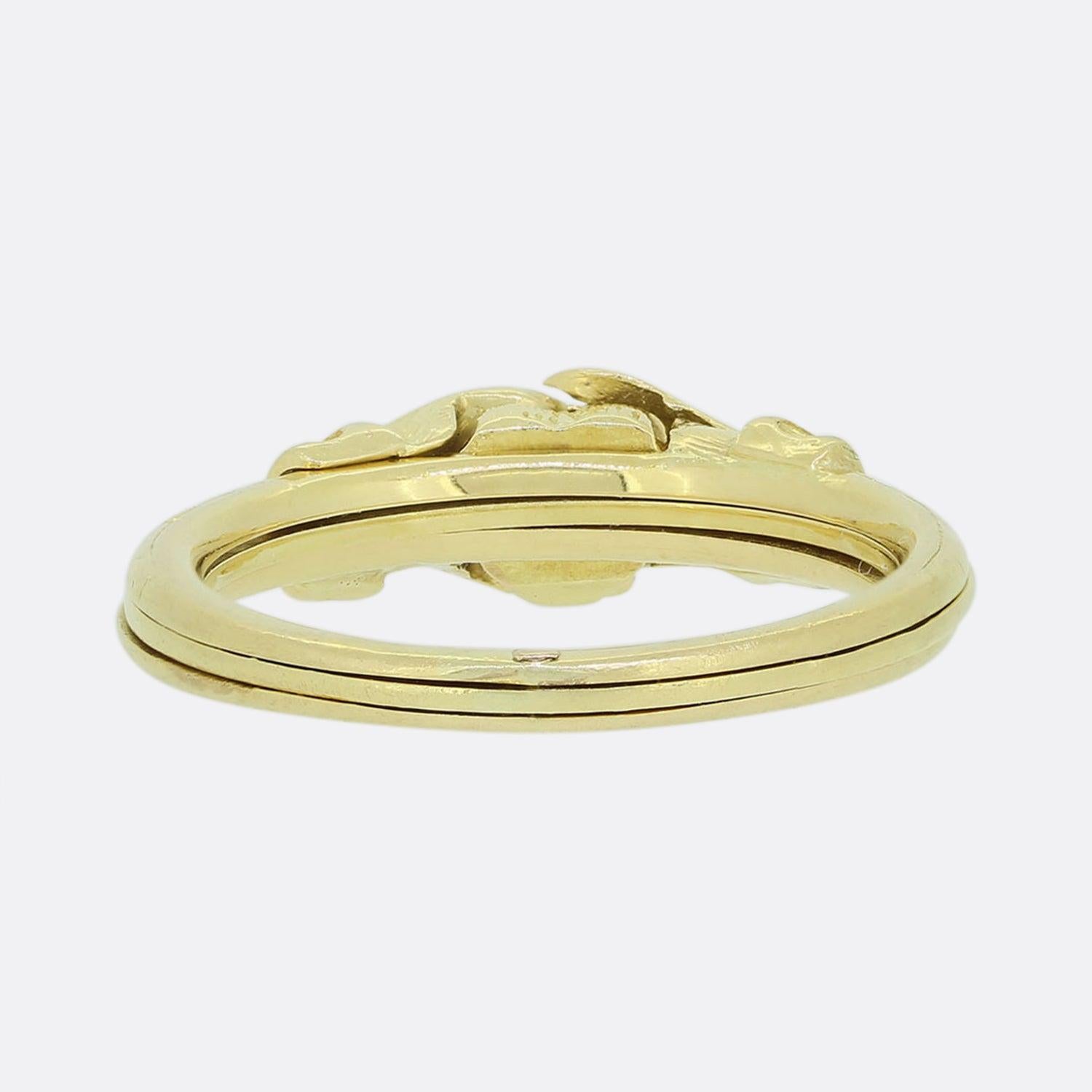 Vintage Fede Gimmel Ring For Sale 2