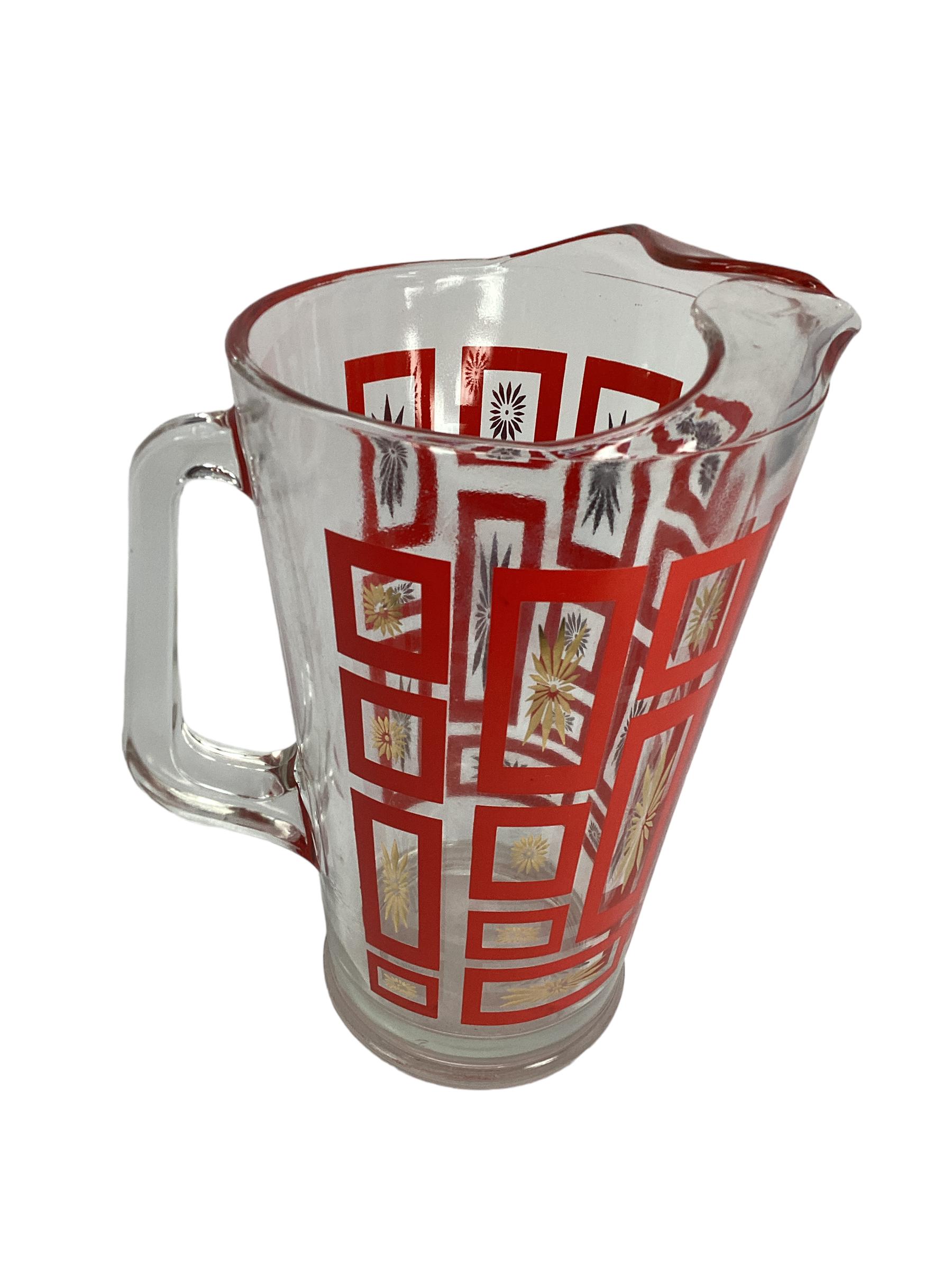 federal glass pitcher
