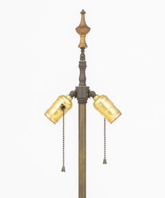 Vintage Federal Style Brass Tripod Torchere