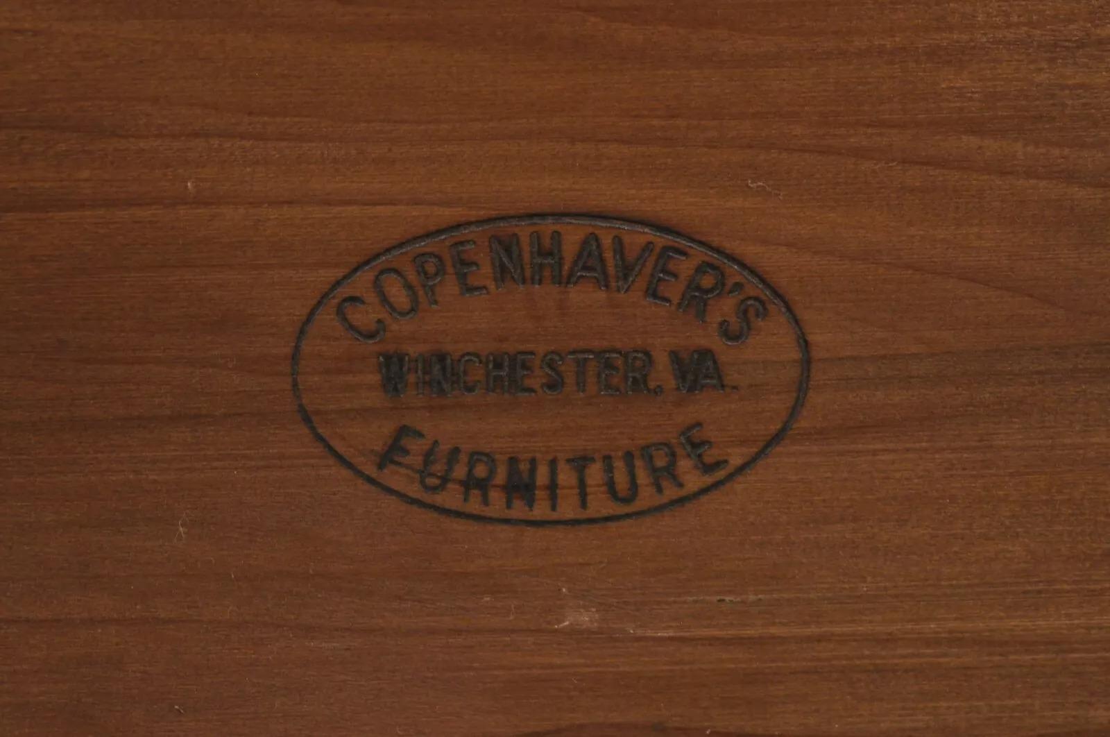 Vintage Federal Style Mahogany Inlaid Serpentine Sideboard Buffet by Copenhaver 5