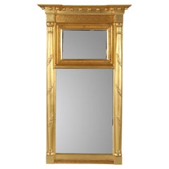 Vintage Federal Trumeau Gilt Mirror 20thC