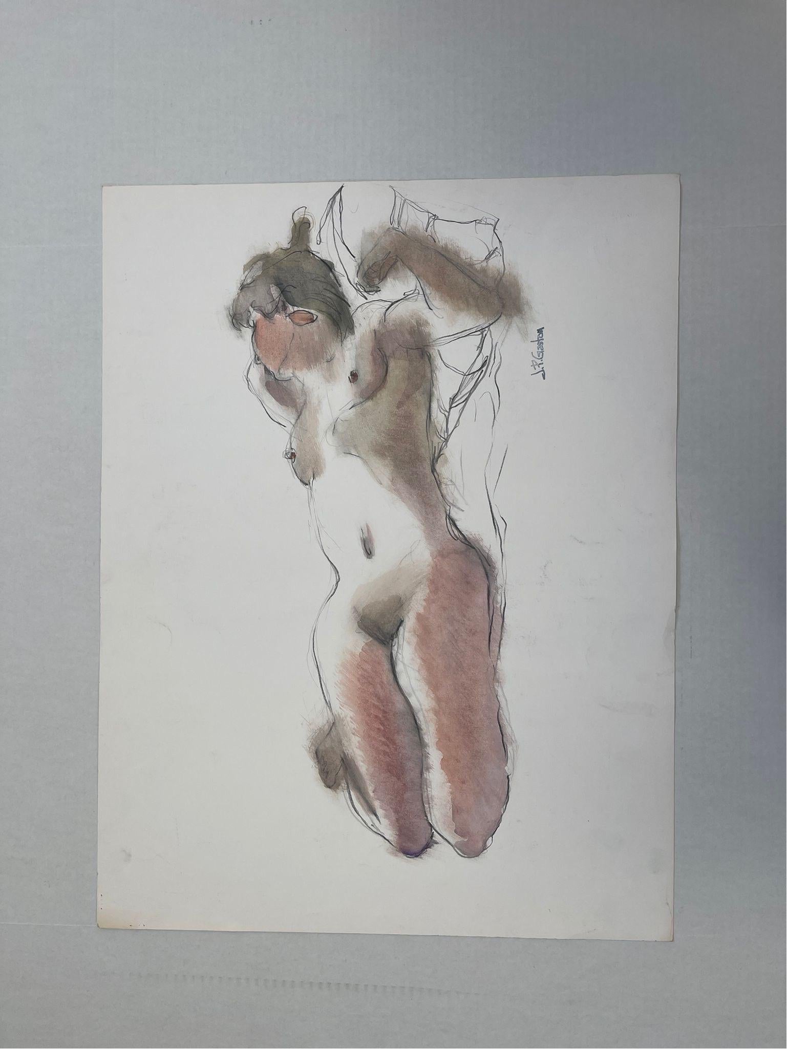 Nude Portrait of a Woman. Appears to be Pastel or Watercolor on paper. Signed UP Gaston as Pictured. Wear and Condition Consistent with Age.

Dimensions. 26 W ; 20 H