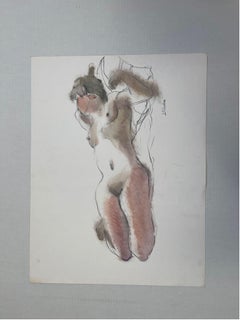 Vintage Female Abstract Nude Portrait