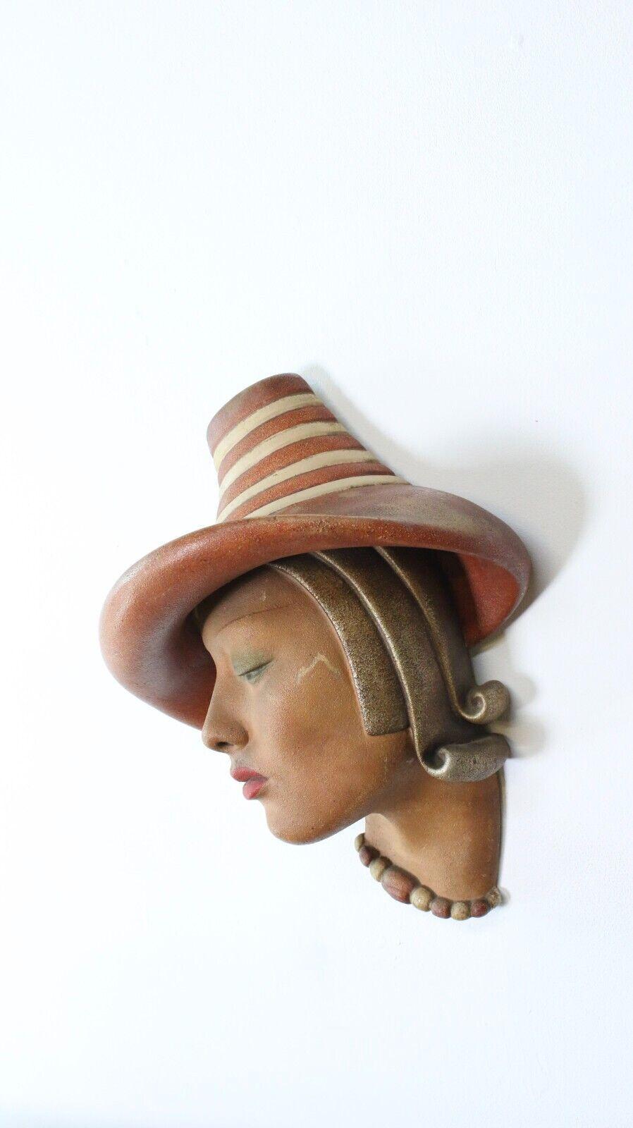 Art Deco 1930s Marguerite Wall Mask by Jon Douglas For Sale 4