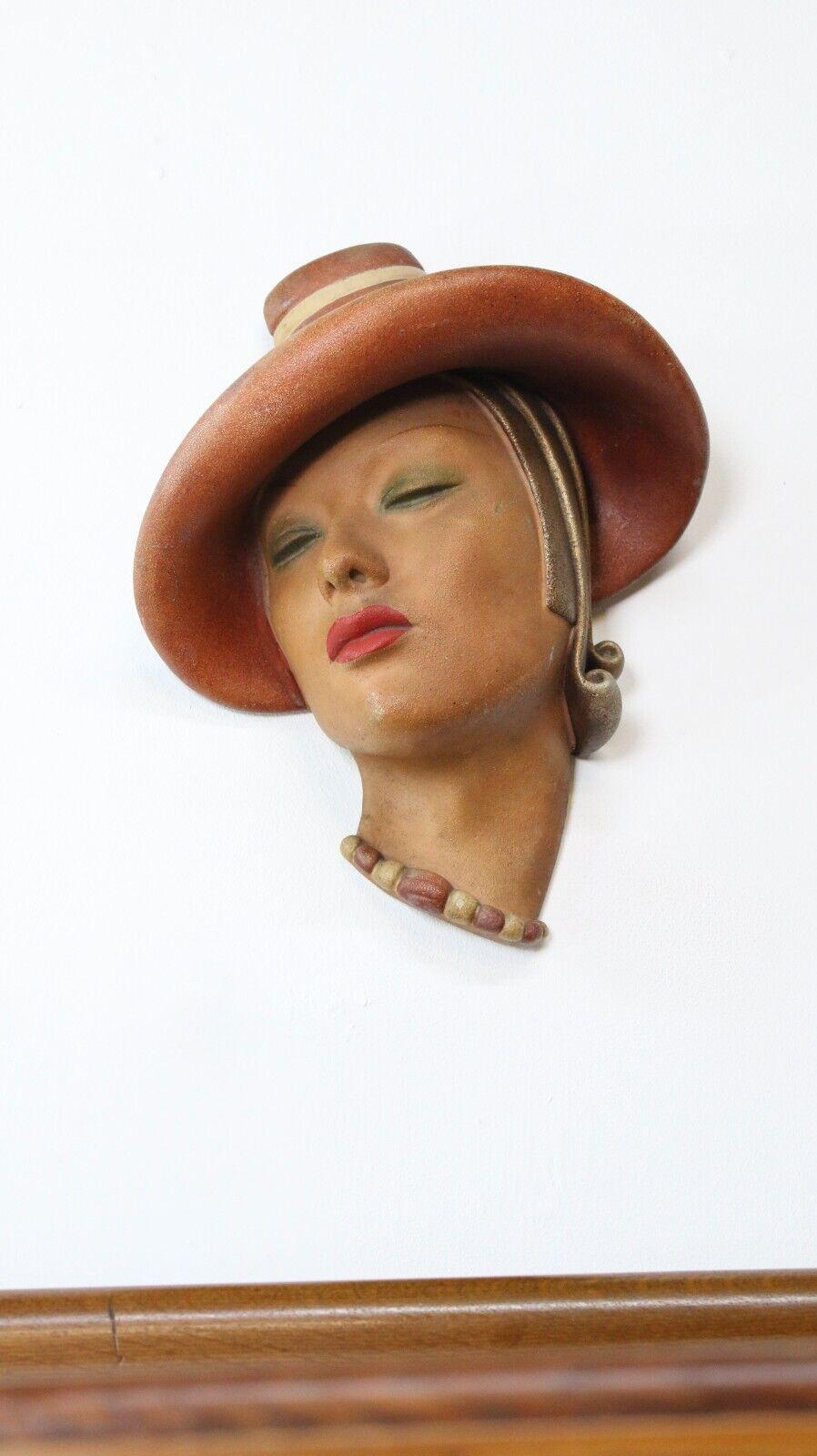 Art Deco 1930s Marguerite Wall Mask by Jon Douglas For Sale 6