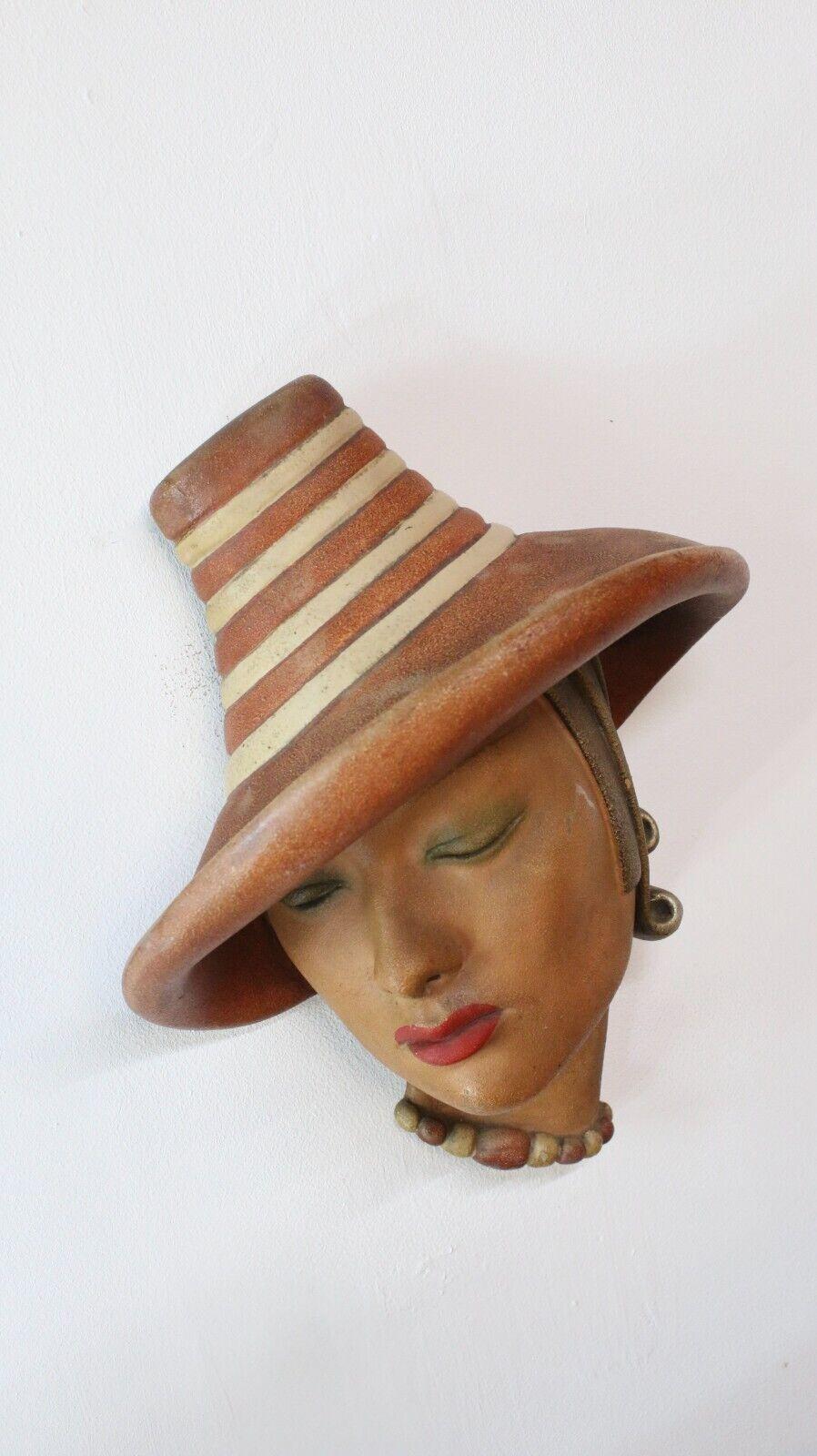 Art Deco 1930s Marguerite Wall Mask by Jon Douglas For Sale 7