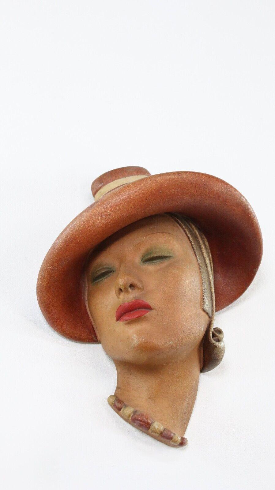 20th Century Art Deco 1930s Marguerite Wall Mask by Jon Douglas For Sale