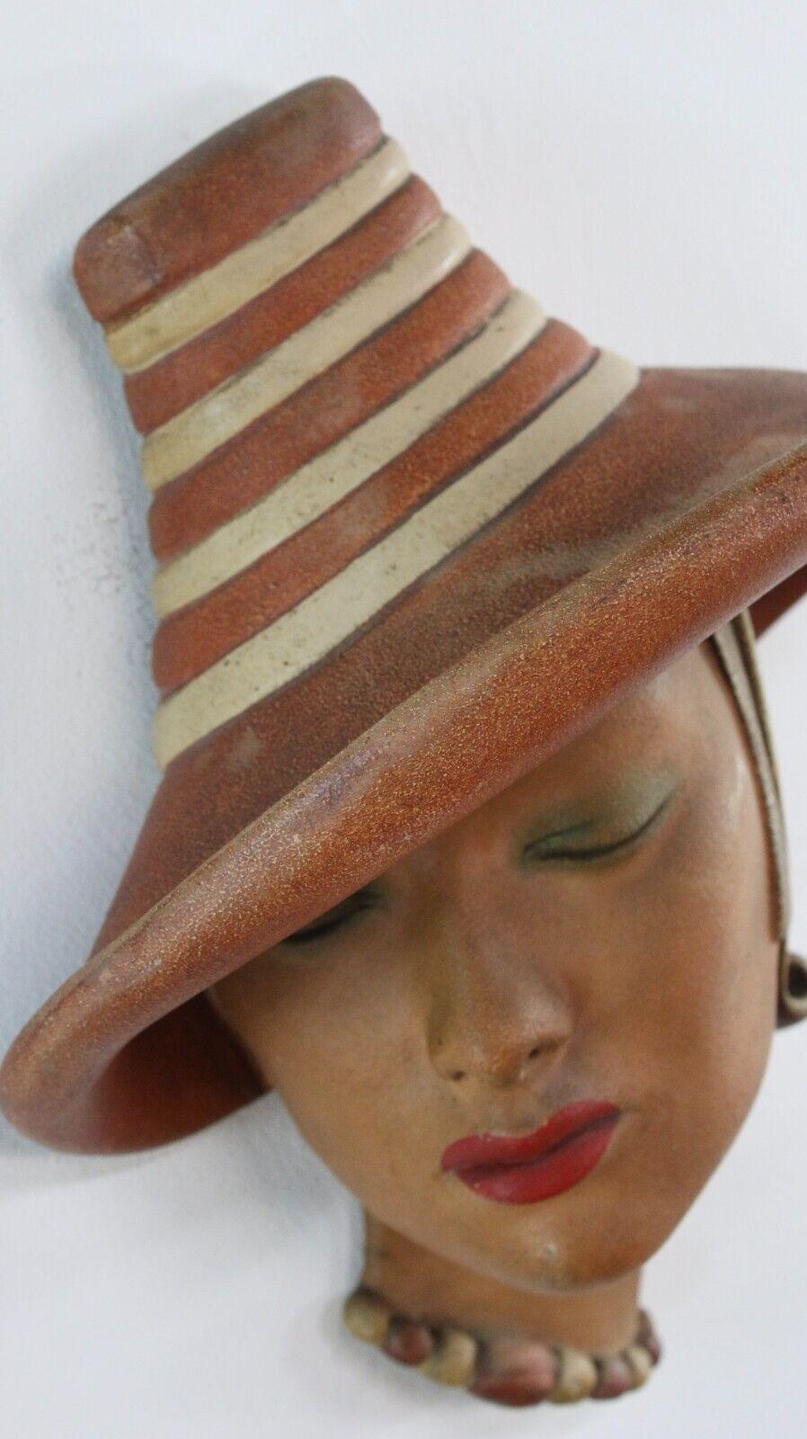 Art Deco 1930s Marguerite Wall Mask by Jon Douglas For Sale 1