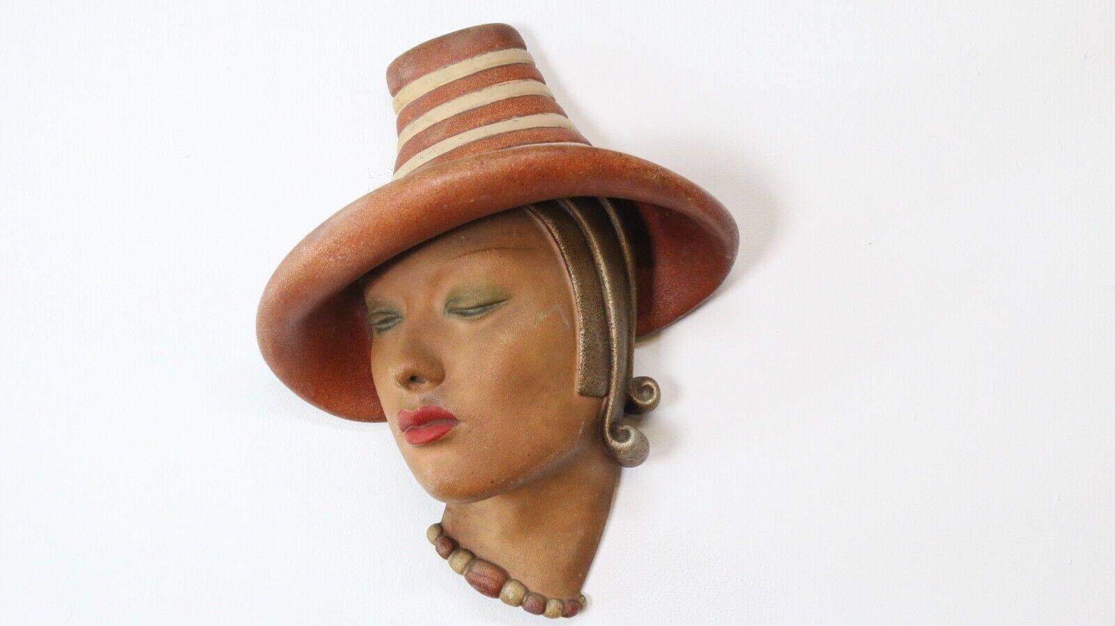Art Deco 1930s Marguerite Wall Mask by Jon Douglas For Sale 2