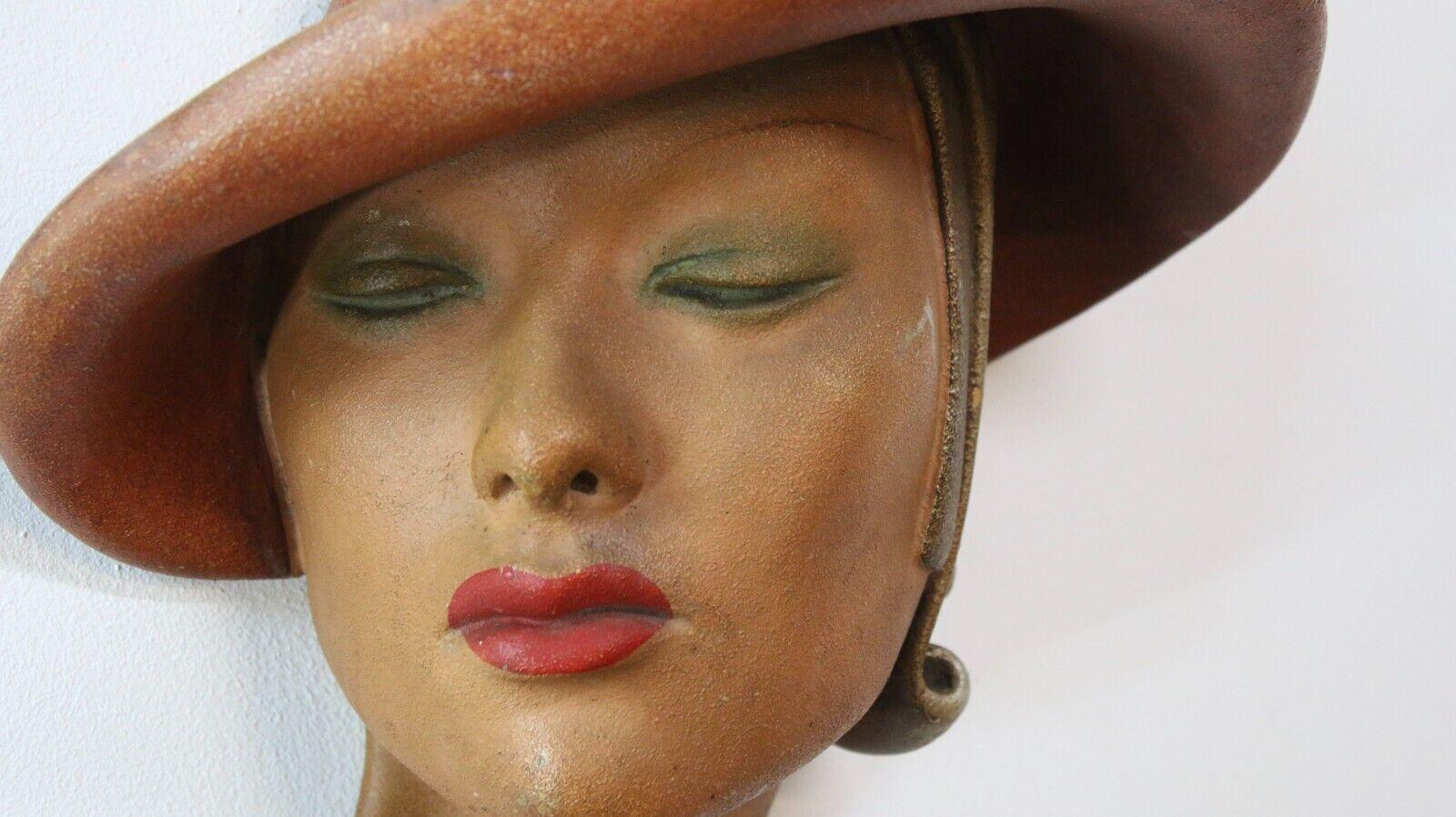 Art Deco 1930s Marguerite Wall Mask by Jon Douglas For Sale 3