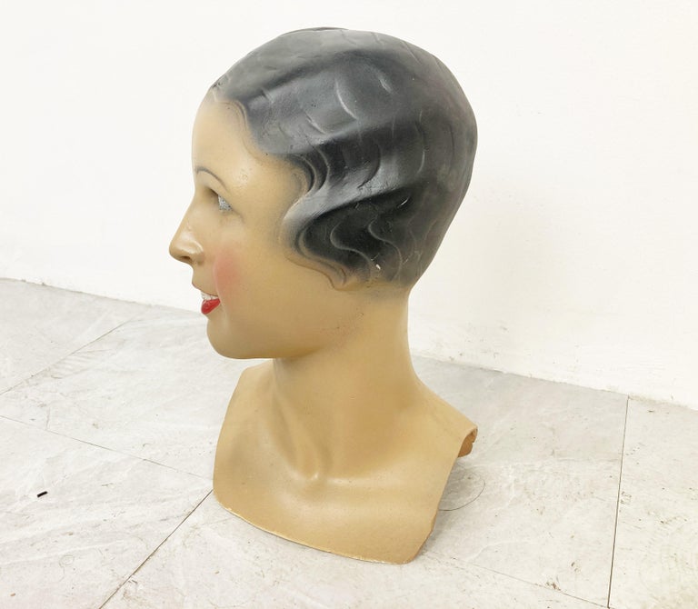 Vintage female mannequin head, 1960s For Sale at 1stDibs