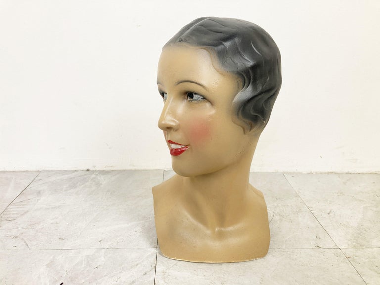 Vintage female mannequin head, 1960s For Sale at 1stDibs