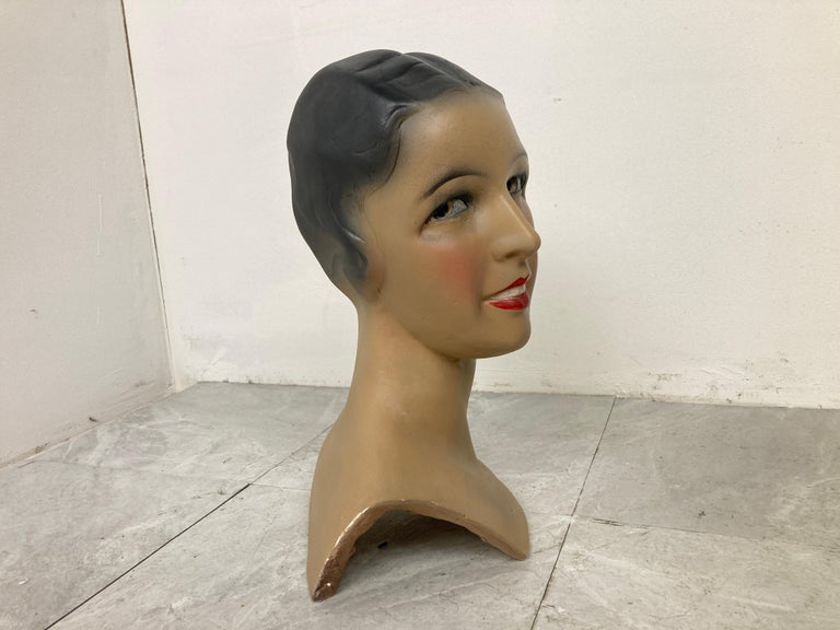 Vintage female mannequin head, 1960s For Sale at 1stDibs