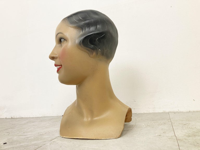 Vintage female mannequin head, 1960s For Sale at 1stDibs