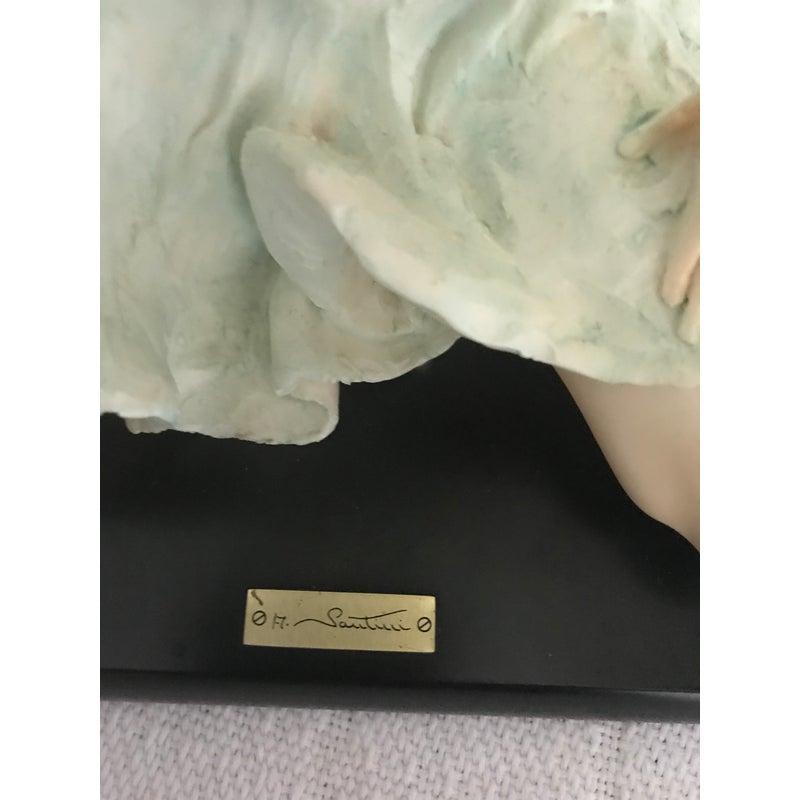 italien Sculpture féminine vintage marquée Charles Serouja & Son Made in Italy en vente