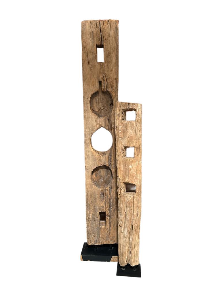 Indonesian Vintage Fence Post Totem For Sale