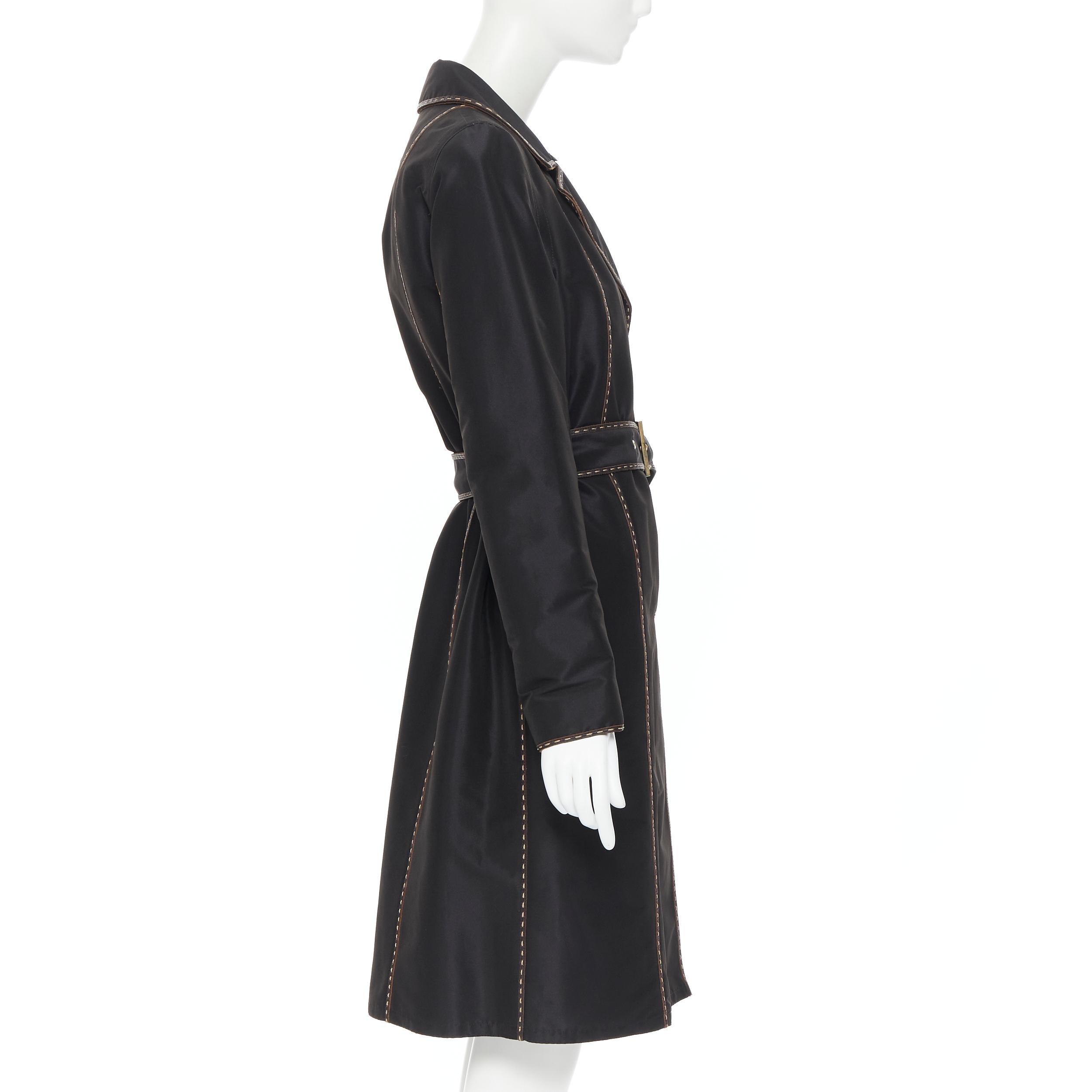 fendi ombre wool twill trench coat