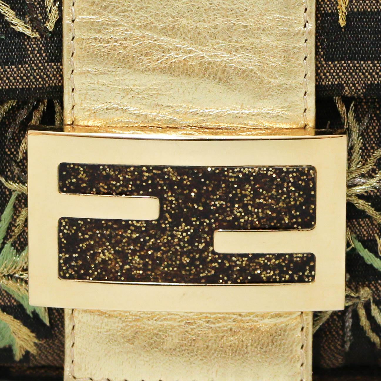 Vintage Fendi Baguette Monogram Embroidery 5