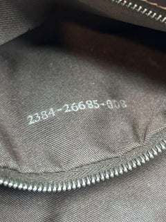 Vintage Fendi Brown Corduroy Zip Baguette Shoulder Bag