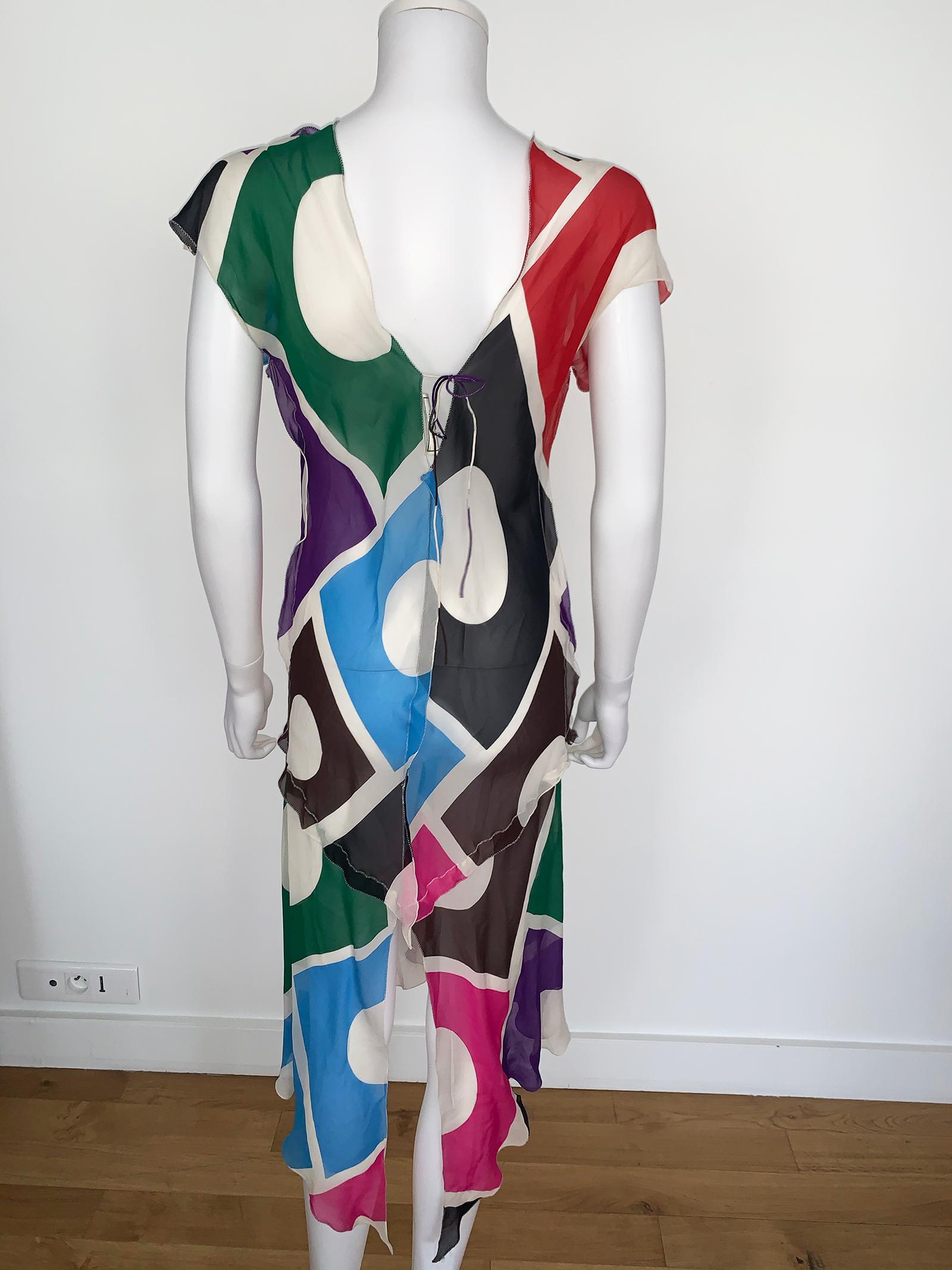 fendi colorful dress