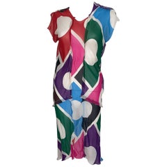 Vintage Fendi dress Silk multicolor 