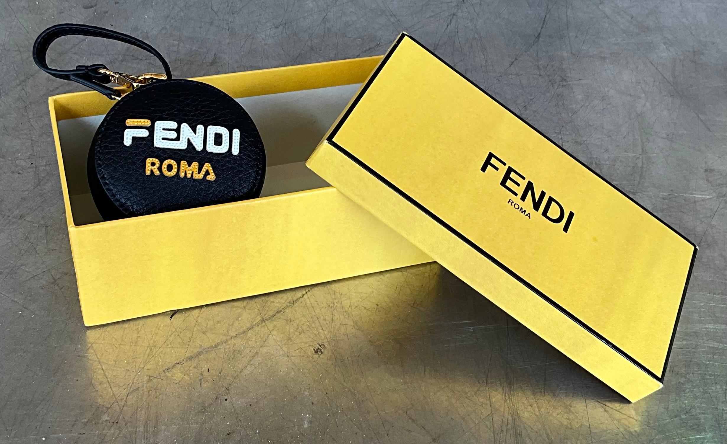 Vintage Fendi Fila Mania Bag Charm with GHW For Sale 9