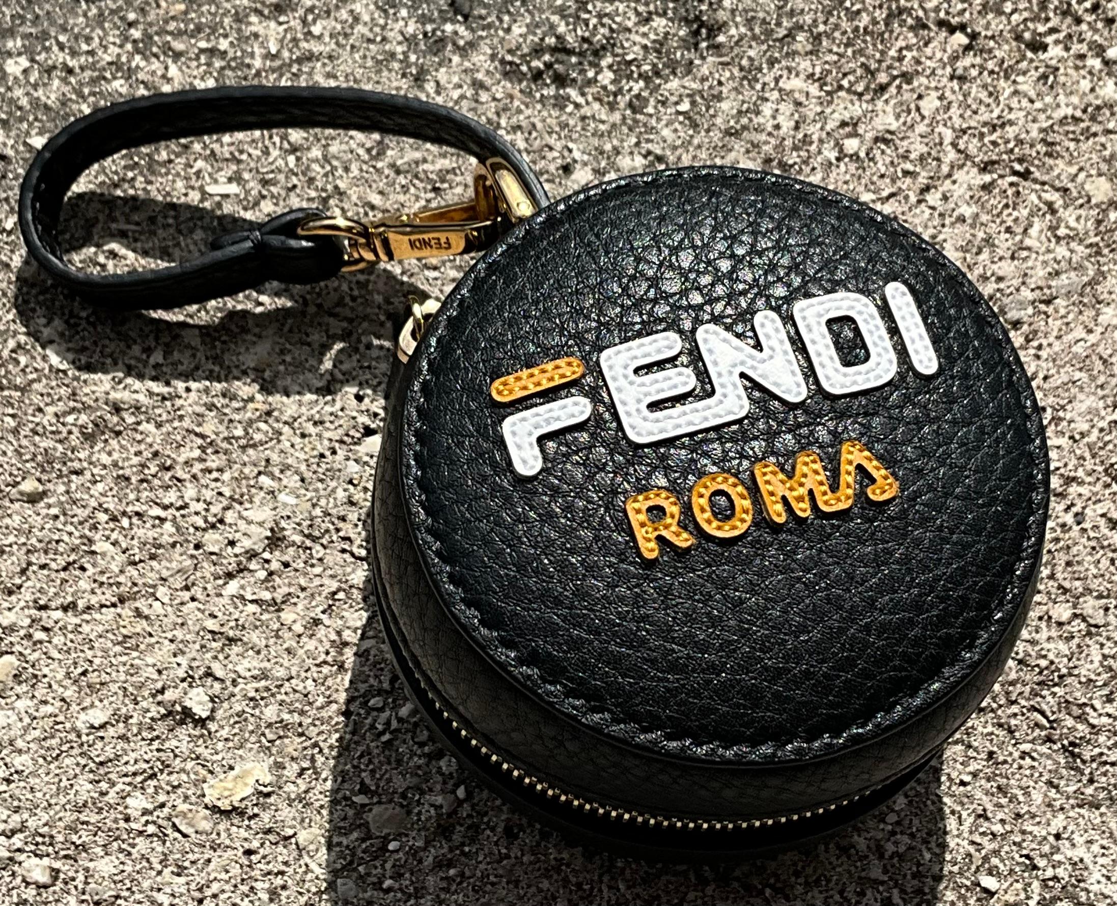 Vintage Fendi Fila Mania Bag Charm with GHW In Good Condition For Sale In Lake Worth Beach, FL