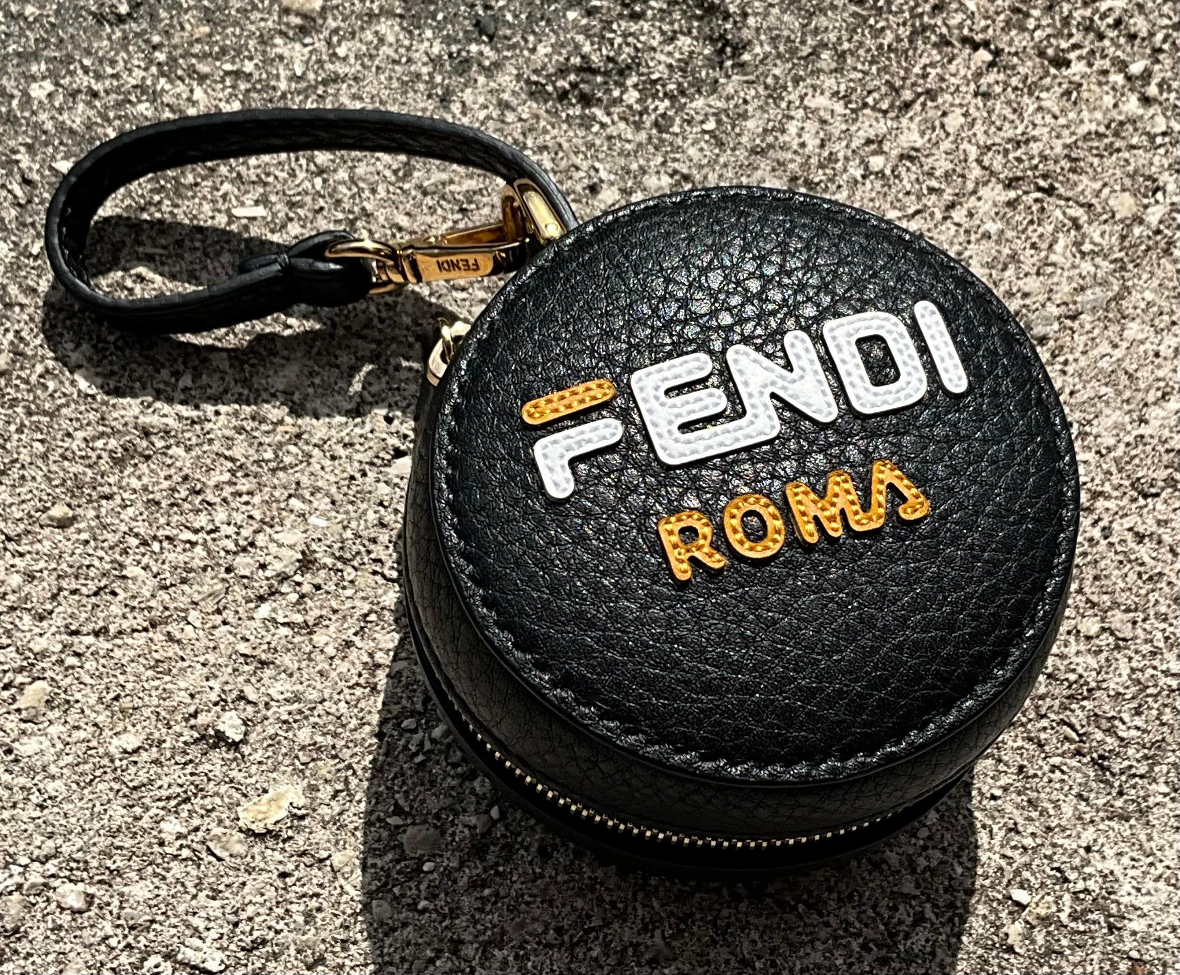 Women's or Men's Vintage Fendi Fila Mania Bag Charm with GHW For Sale