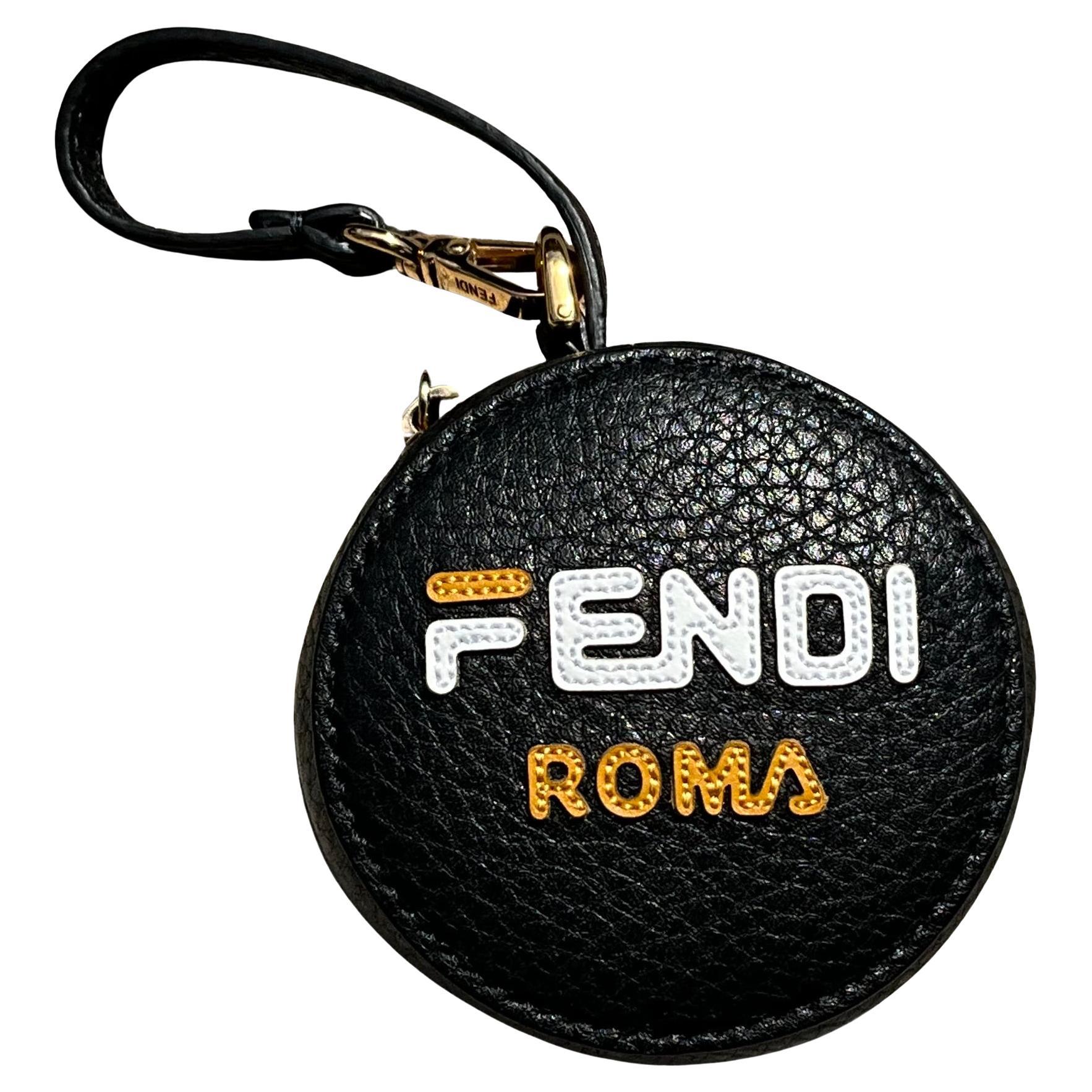 Vintage Fendi Fila Mania Bag Charm with GHW For Sale