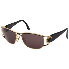 Vintage Fendi Gold/Black Sunglasses