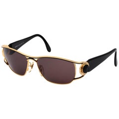 Vintage Fendi Gold/Black Sunglasses