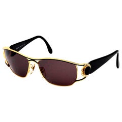 Vintage Fendi Gold/Black Sunglasses