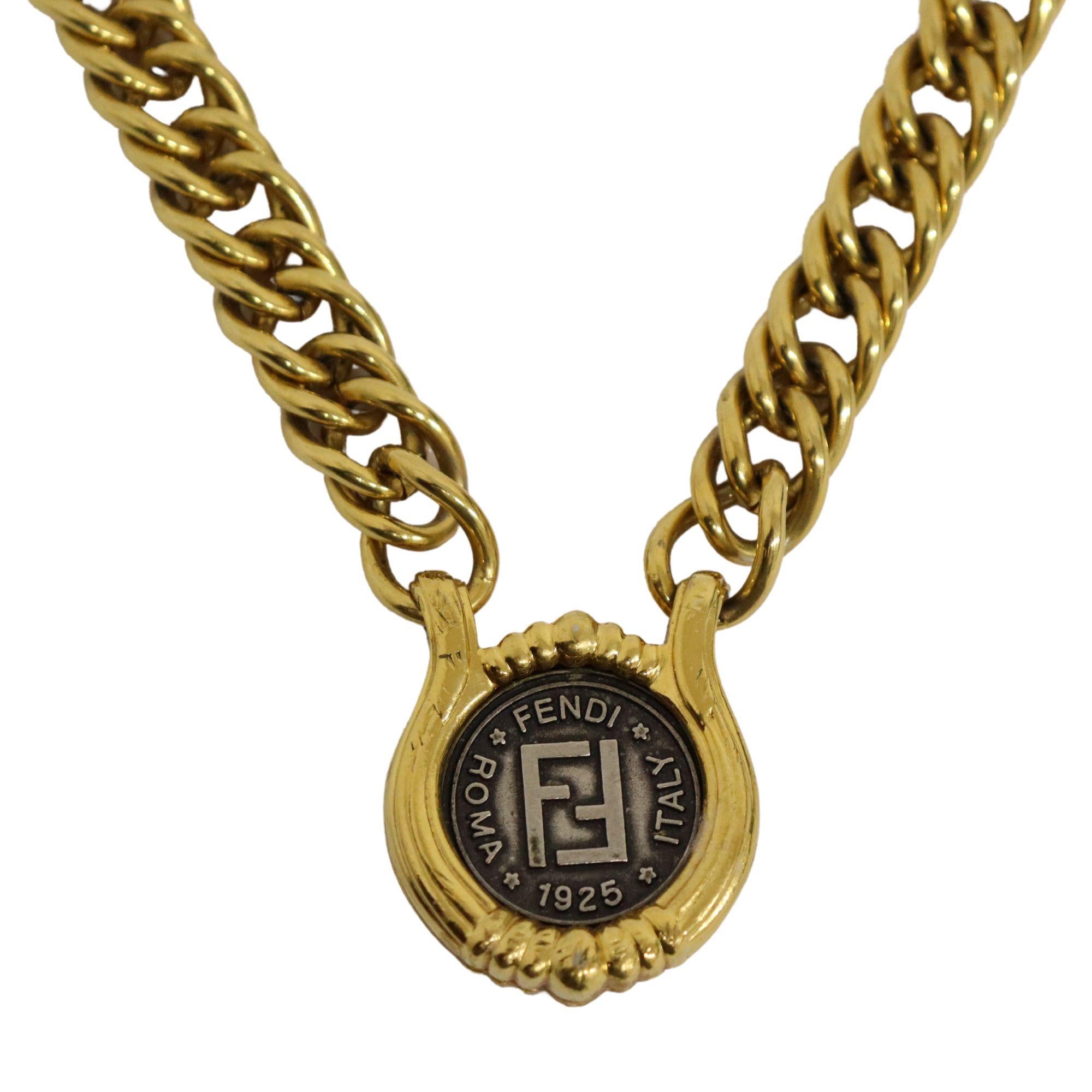 fendi chain necklace
