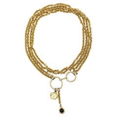 Vintage Fendi Gold Tone Chain Necklace
