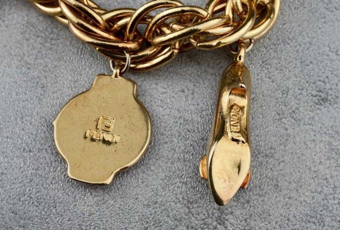 Vintage FENDI Iconic Charm Necklace 2