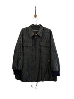 Vintage FENDI Jacquard FF Jacquard Zucca Jacket Coat