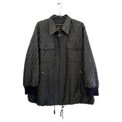 Vintage FENDI Jacquard FF Jacquard Zucca Jacket Coat