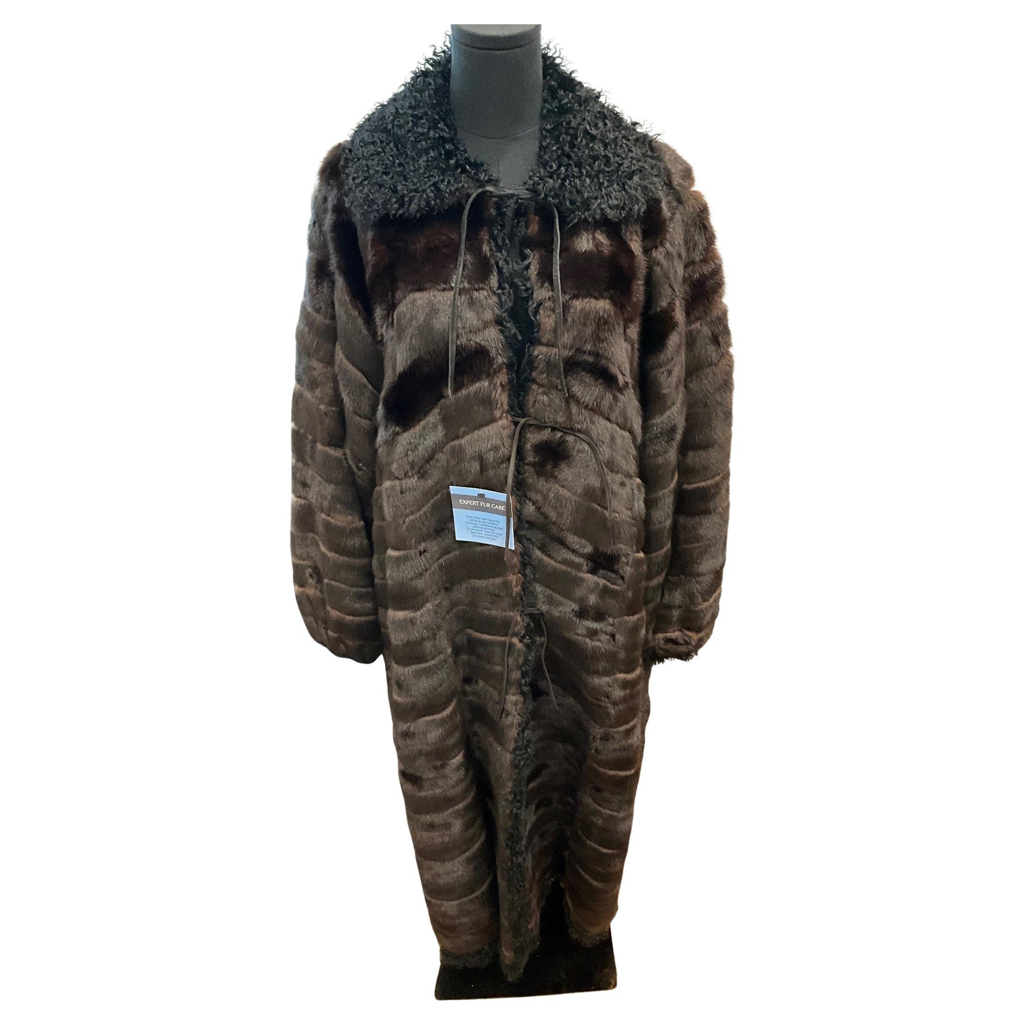 Vintage Fendi Japanese Squirrel and Mongolian Lamb Coat