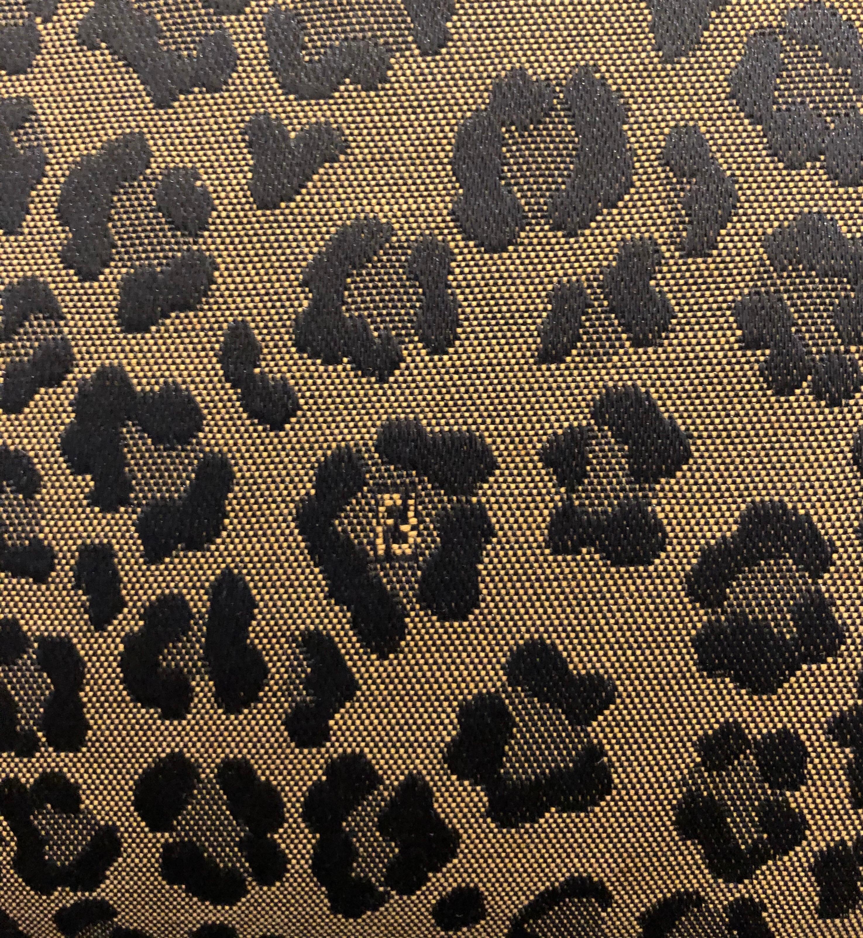 Women's or Men's Vintage FENDI Leopard Printed Jacquard Book Tote Bag